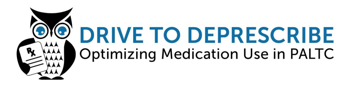 Drive to Deprescribe: Optimizing and Deprescribing Benzodiazepines & Other Anxiolytics (December 2021)